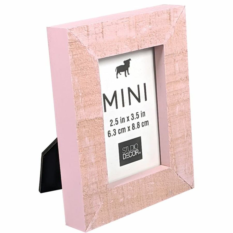 Frames * | Best Reviews Of 24 Pack: Blush Wash 2.5 X 3.5 Mini Frame By Studio Decor By Studio Decor