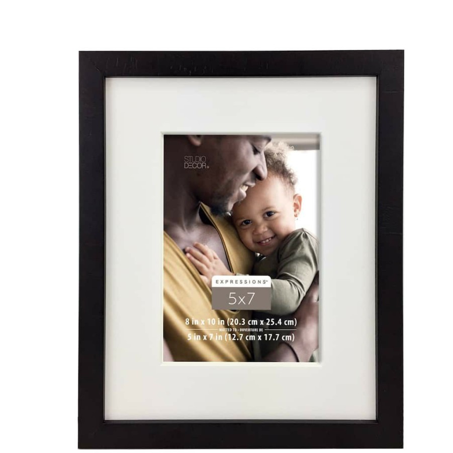 Frames * | Best Deal Cross Grain 5 X 7 Frame, Expressions By Studio Decor By Studio Decor Dark Oak