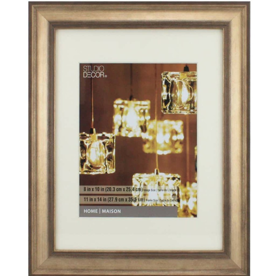 Frames * | Cheapest 8 Pack: Rustic Bronze 8 X 10 Frame With Mat, Home By Studio Decor By Studio Decor