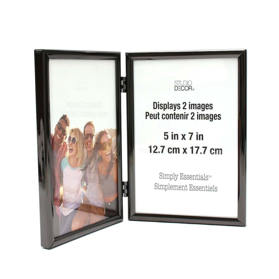 Frames * | Promo Black Hinged Metal Frame, 5 X 7 , Simply Essentials By Studio Decor By Studio Decor