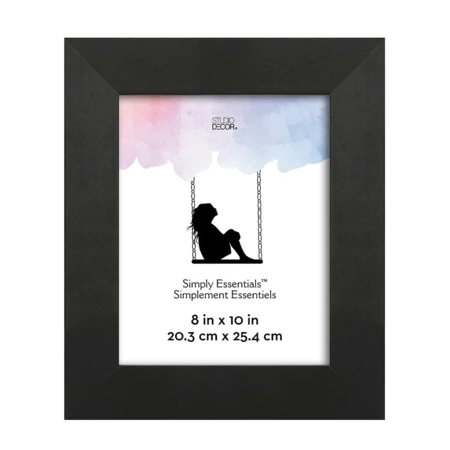 Frames * | Best Reviews Of 12 Pack: Black Angled Molding 8 X 10 Frame, Simply Essentials By Studio Decor By Studio Decor