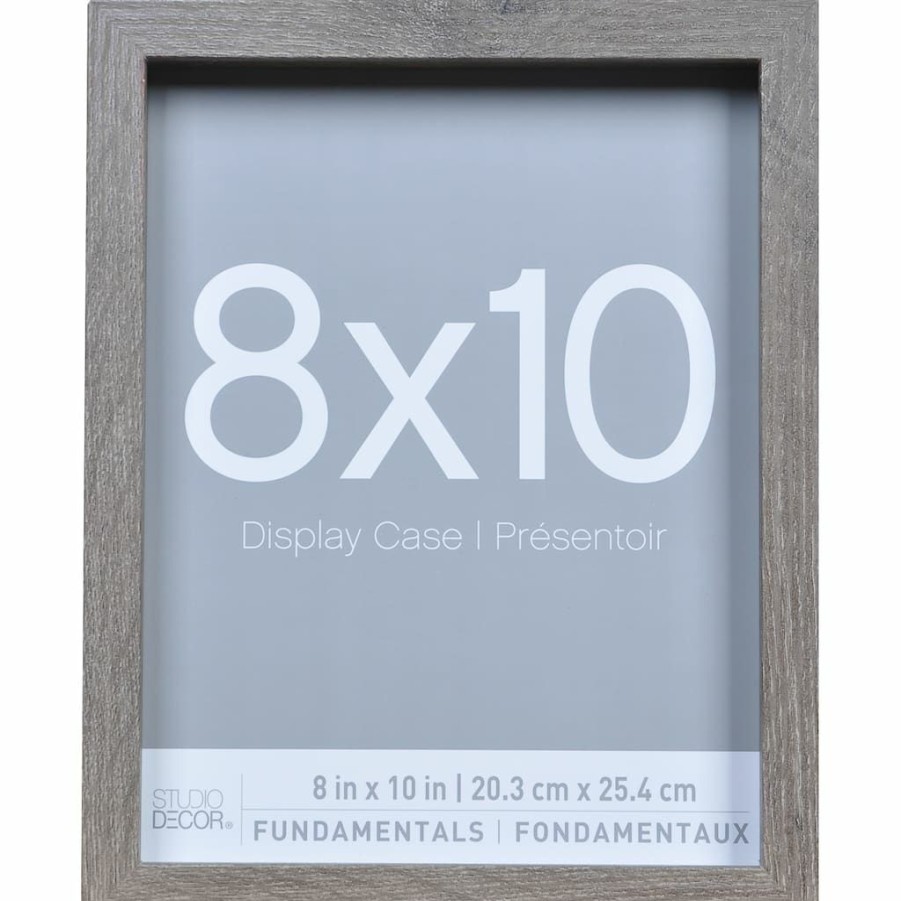 Frames * | Coupon 9 Packs: 3 Ct. (27 Total) Gray Fundamentals 8 X 10 Display Case By Studio Decor By Studio Decor