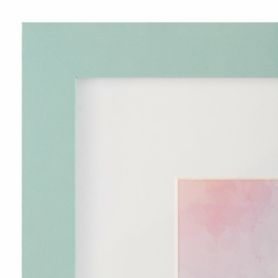 Frames * | Coupon Teal Linear 5 X 7 Frame With Mat, Simply Essentials By Studio Decor By Studio Decor