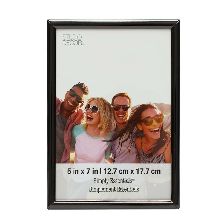 Frames * | Promo 12 Pack: Black Metal 5 X 7 Frame, Simply Essentials By Studio Decor By Studio Decor