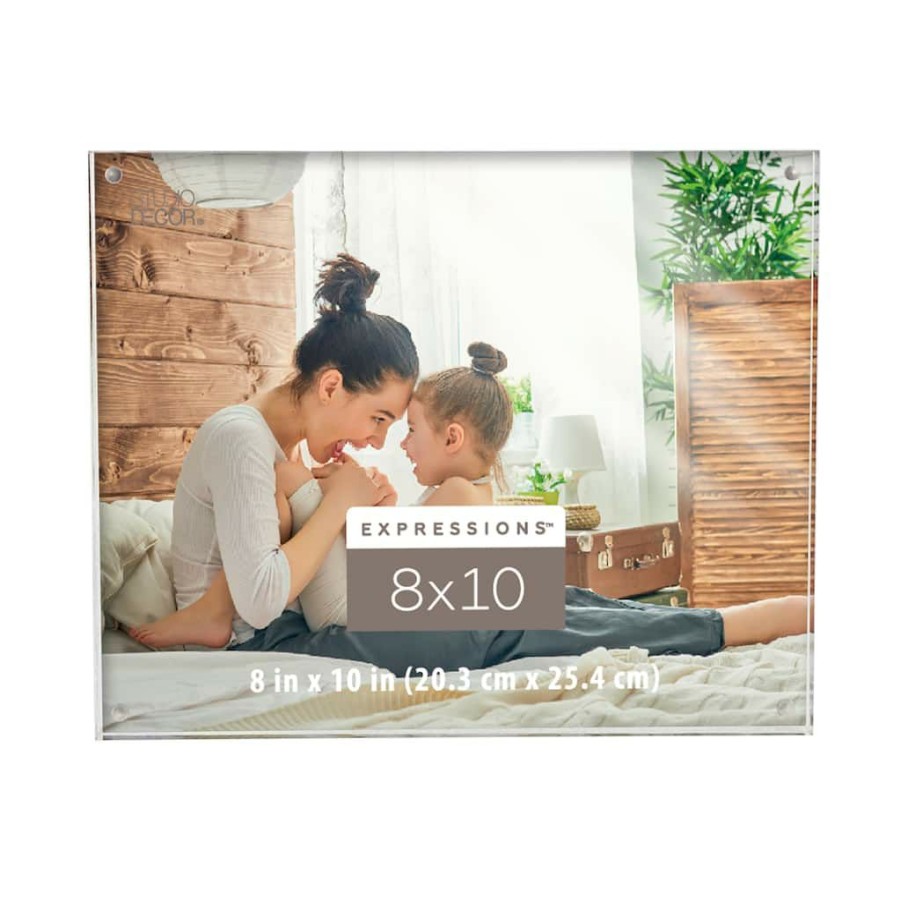 Frames * | Deals 12 Pack: Clear Acrylic 8 X 10 Block Frame, Expressions By Studio Decor By Studio Decor