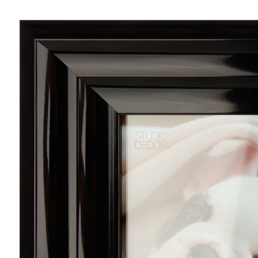 Frames * | Top 10 12 Pack: Black High Gloss 5 X 7 Frame, Expressions By Studio Decor By Studio Decor