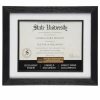 Frames * | Brand New Black 8.5 X 11 Document Frame With Mat By Studio Decor By Studio Decor