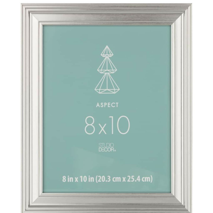 Frames * | Best Pirce 12 Pack: Silver Wide 8 X 10 Frame, Aspect By Studio Decor By Studio Decor