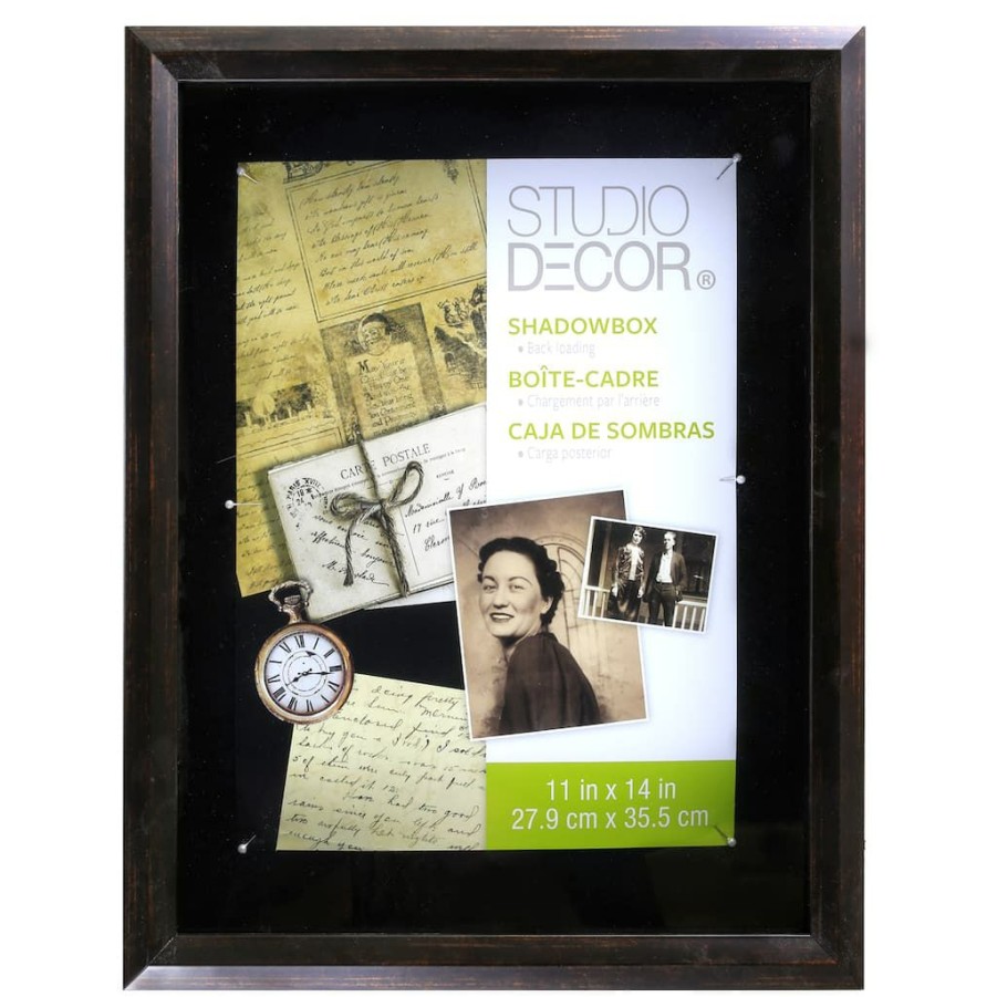 Frames * | Top 10 Shadow Box By Studio Decor By Studio Decor Bronze