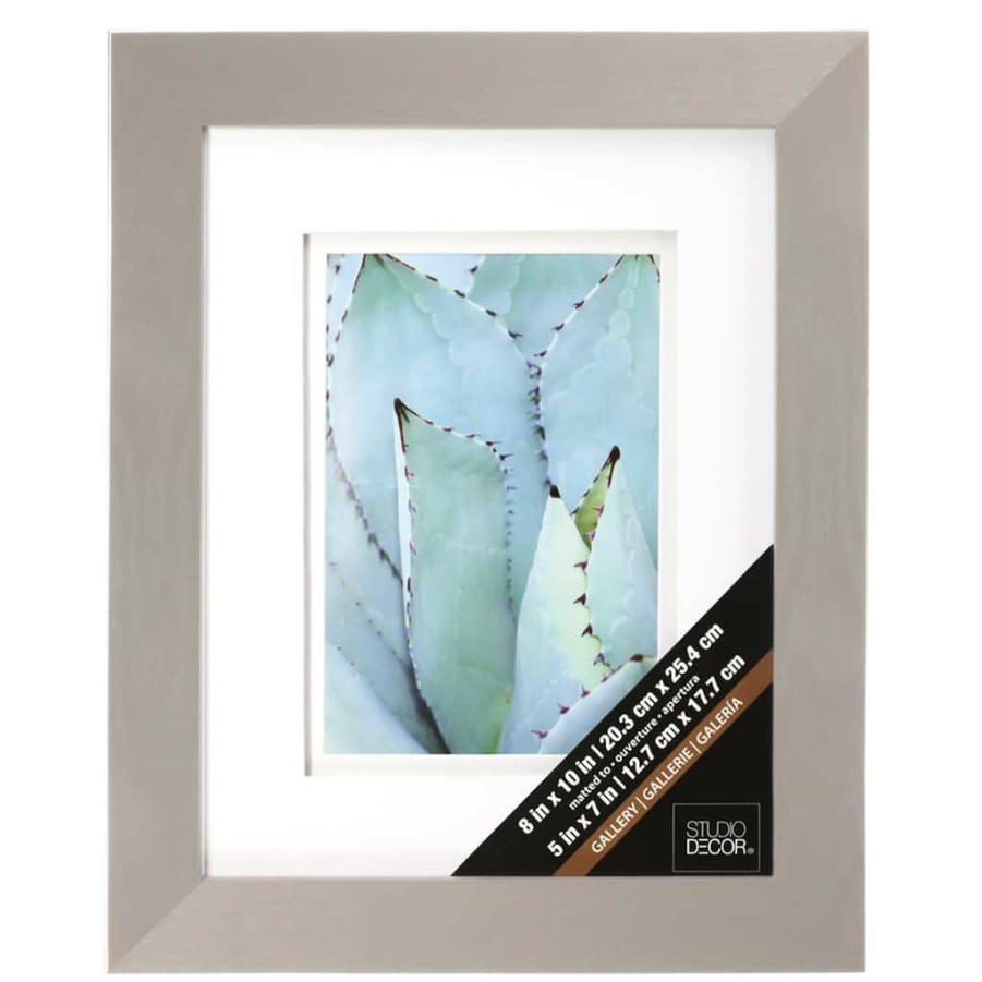 Frames * | Best Sale Grey Gallery Frame With Double Mat By Studio Decor By Studio Decor Gray