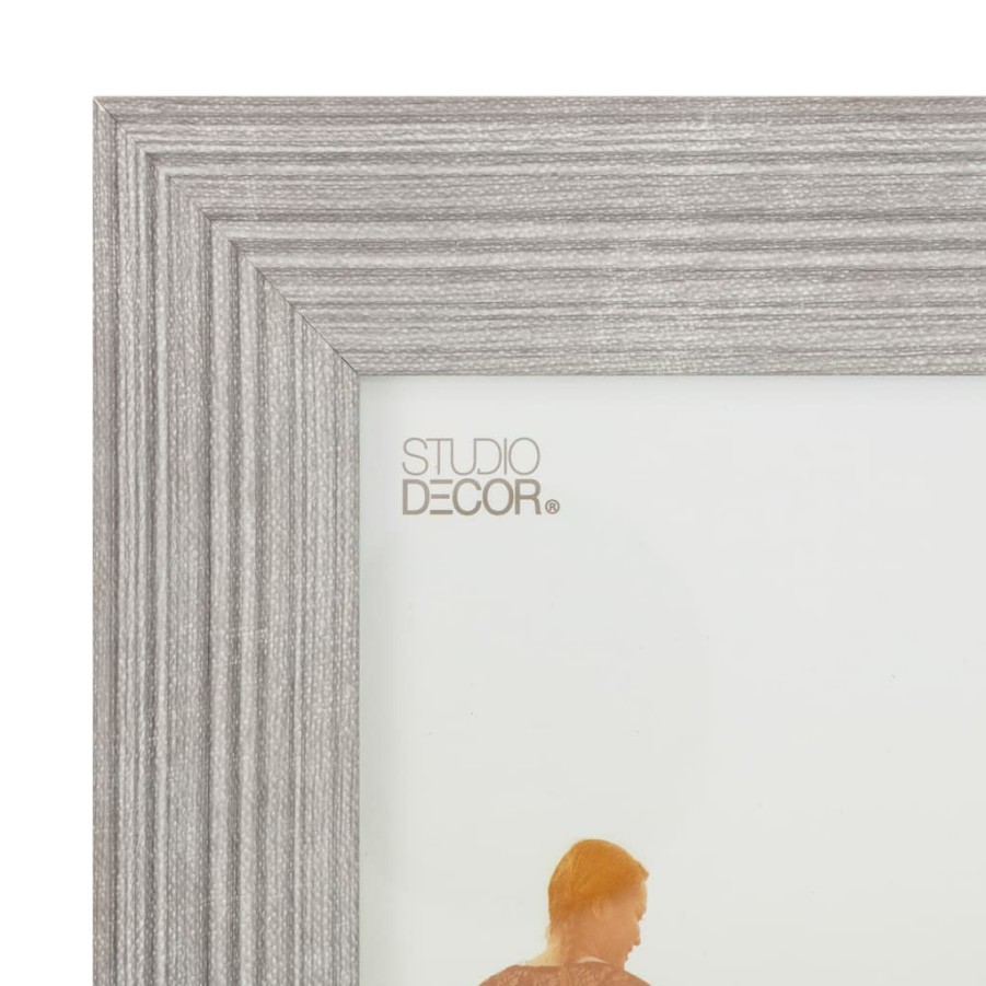 Frames * | Buy Gray Ribbed 5 X 7 Frame, Expressions By Studio Decor By Studio Decor