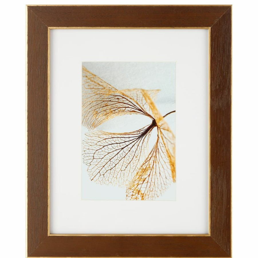 Frames * | Wholesale 8 Pack: Walnut & Gold Trim Frame With Mat, Gallery By Studio Decor By Studio Decor Brown/Gold