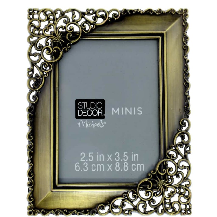 Frames * | Top 10 Antique Bronze Mini Frame By Studio Decor By Studio Decor