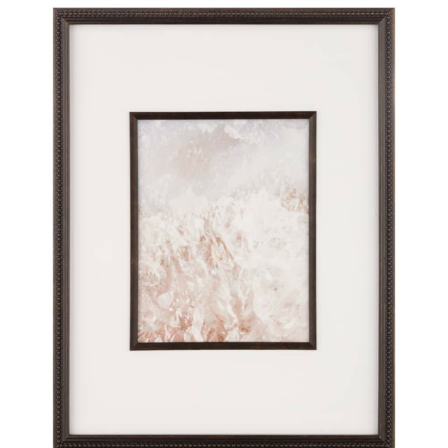 Frames * | Coupon 8 X 10 Metallic Bronzed Beaded Frame With Mat, Gallery By Studio Decor By Studio Decor