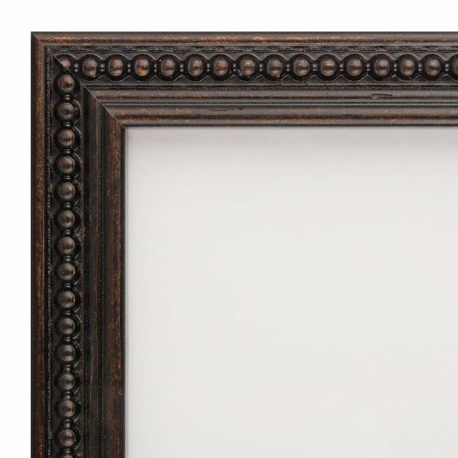 Frames * | Coupon 8 X 10 Metallic Bronzed Beaded Frame With Mat, Gallery By Studio Decor By Studio Decor