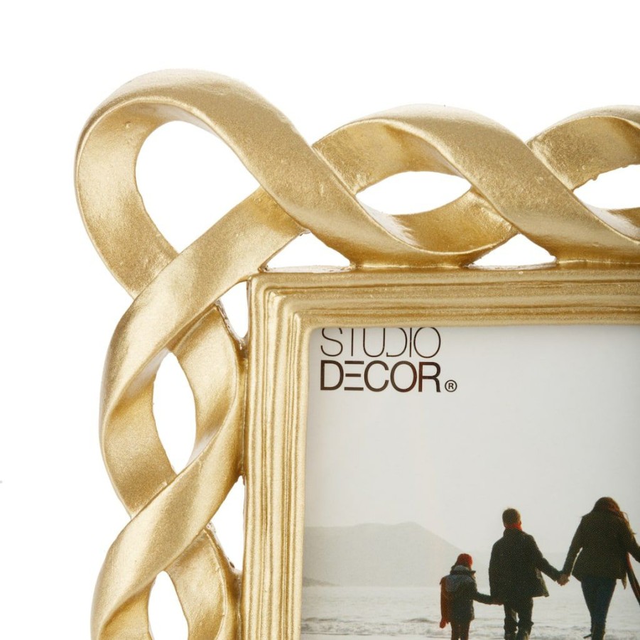 Frames * | Best Deal Gold Loops Picture Frame By Studio Decor By Studio Decor