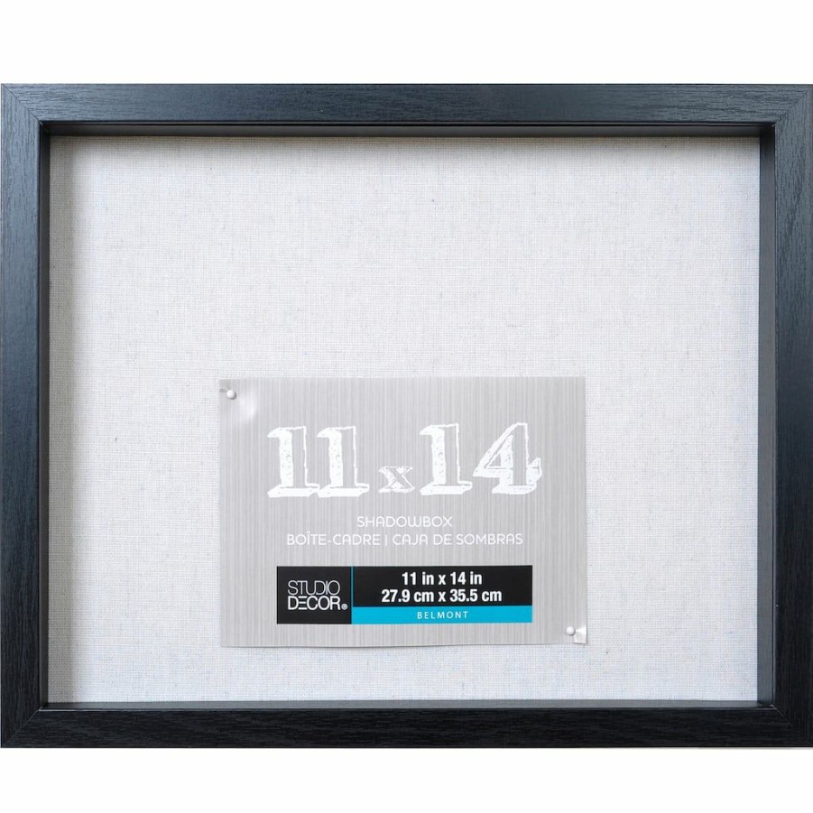 Frames * | Wholesale 8 Pack: Black 11 X 14 Belmont Shadow Box By Studio Decor By Studio Decor