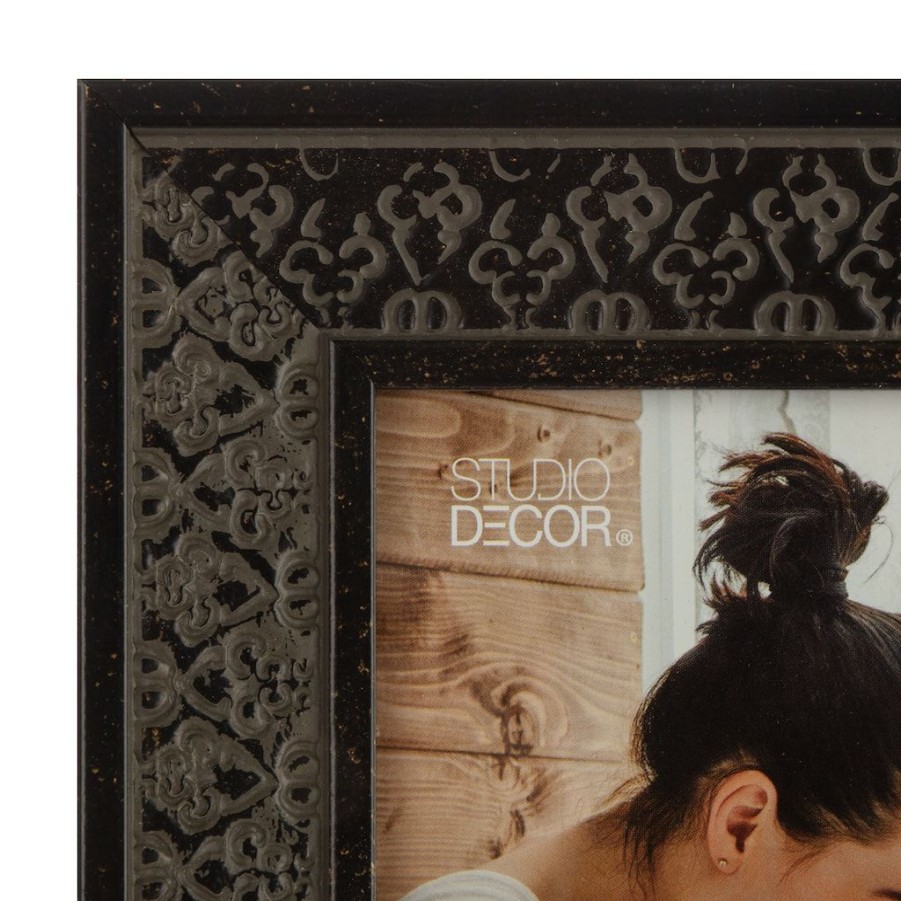 Frames * | Cheap Black Moroccan 4 X 6 Frame, Expressions By Studio Decor By Studio Decor