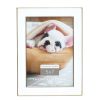 Frames * | Cheapest 12 Pack: White With Gold Outline 5 X 7 Frame, Expressions By Studio Decor By Studio Decor