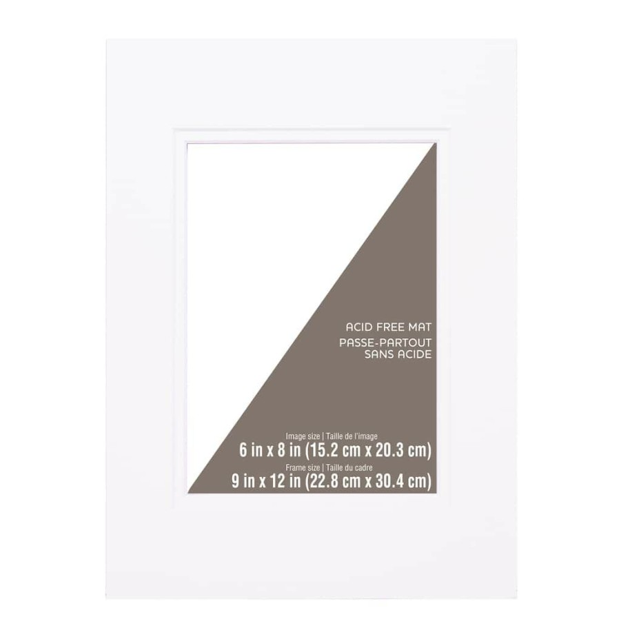 Frames * | Flash Sale 9 X 12 Double Mat By Studio Decor , 6 X 8 Opening By Studio Decor