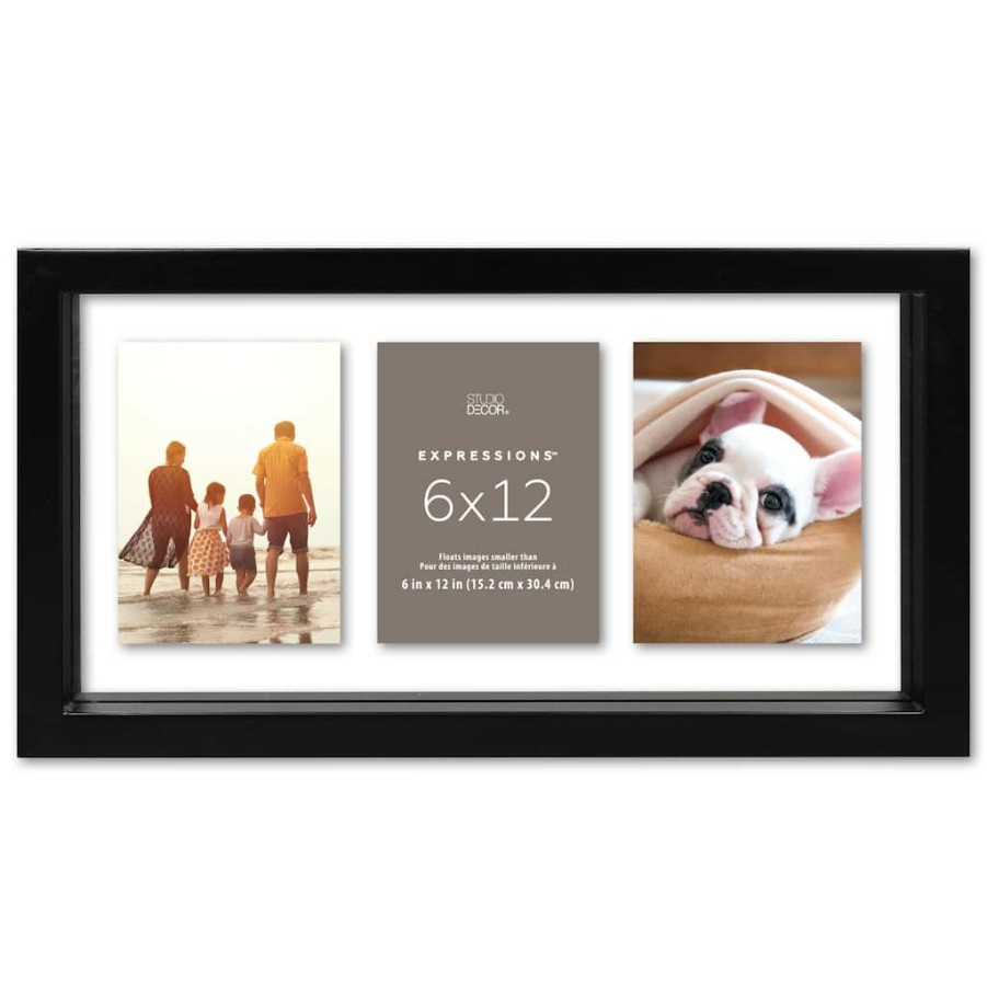 Frames * | Top 10 Black 12 X 6 Float Frame, Expressions By Studio Decor By Studio Decor