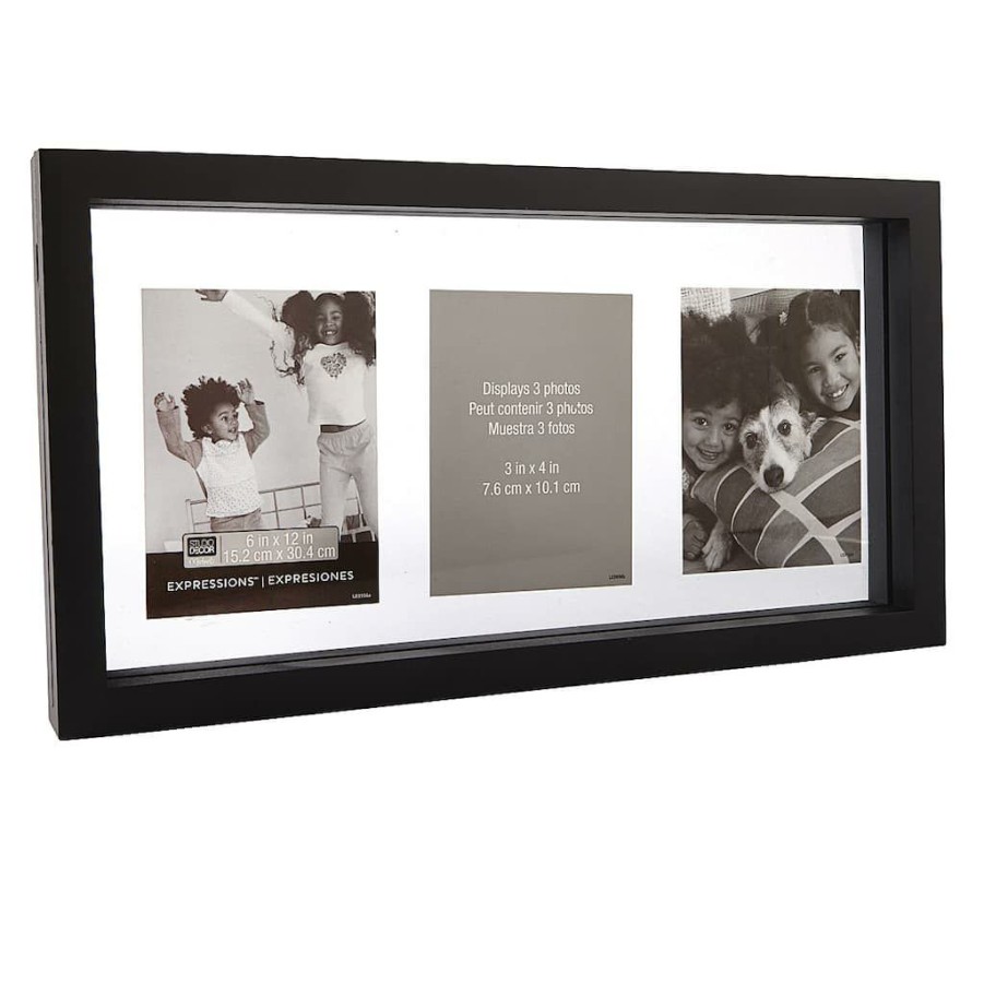 Frames * | Top 10 Black 12 X 6 Float Frame, Expressions By Studio Decor By Studio Decor