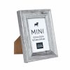 Frames * | Outlet 24 Pack: Gray Wood Grain 2.5 X 3.5 Mini Frame By Studio Decor By Studio Decor