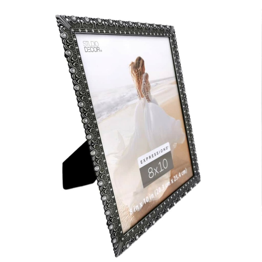 Frames * | Top 10 12 Pack: Pewter Ornate Jeweled 8 X 10 Frame, Expressions By Studio Decor By Studio Decor