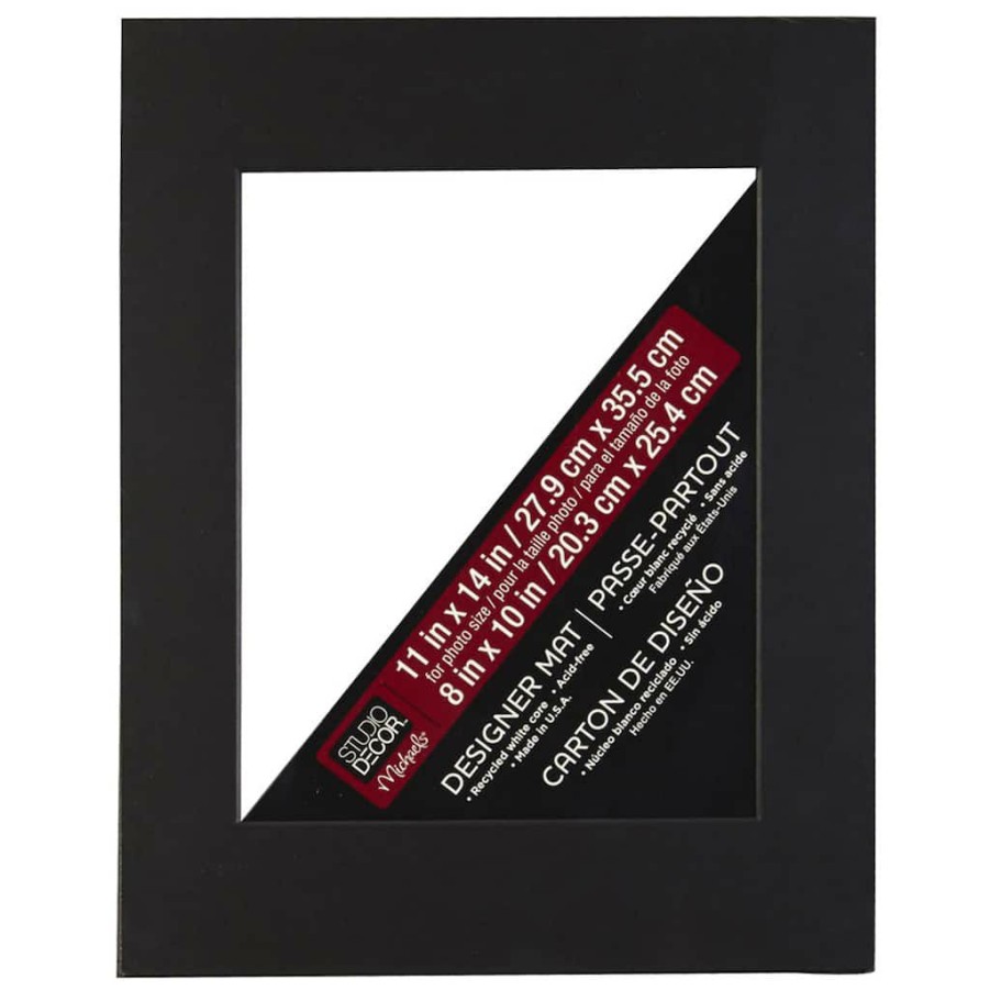 Frames * | Best Deal 11 X 14 Core Mat By Studio Decor , 8 X 10 Opening By Studio Decor