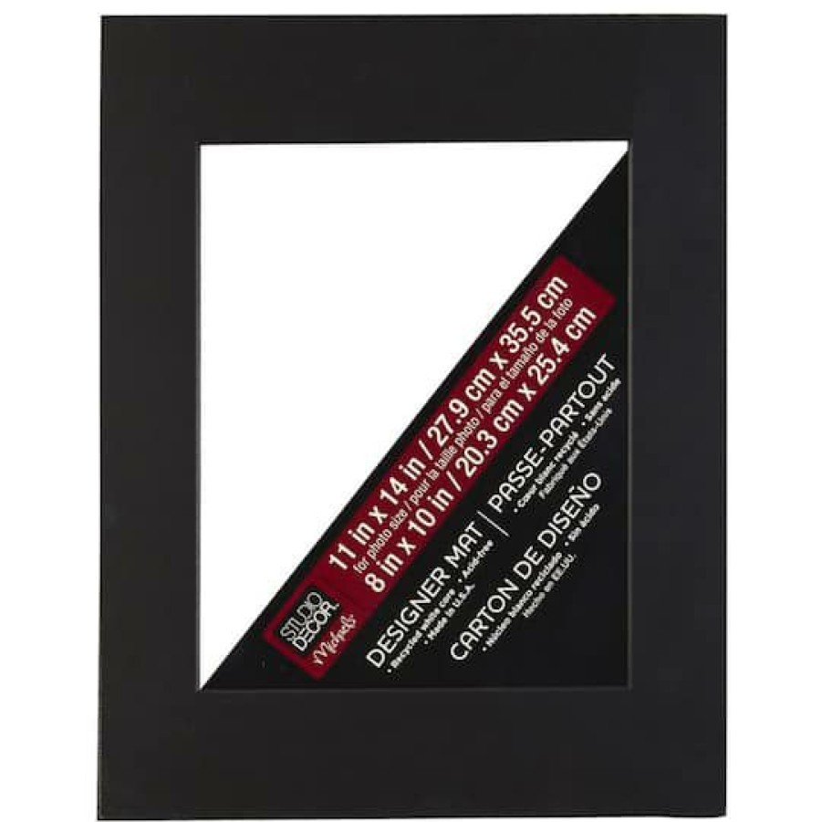 Frames * | Best Deal 11 X 14 Core Mat By Studio Decor , 8 X 10 Opening By Studio Decor