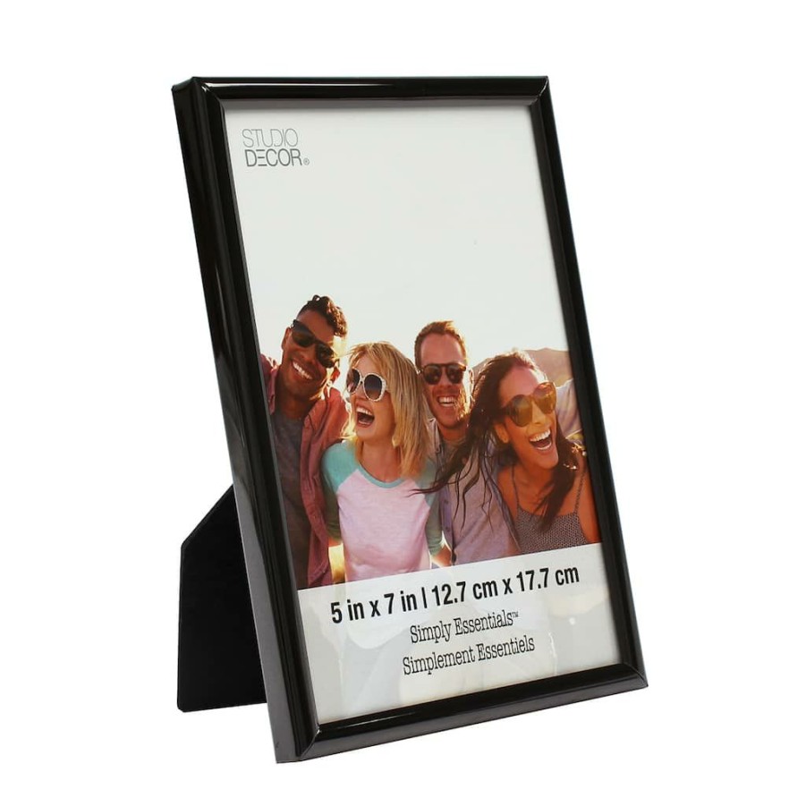 Frames * | Deals Black Metal Frame, Simply Essentials By Studio Decor By Studio Decor Metallic Black