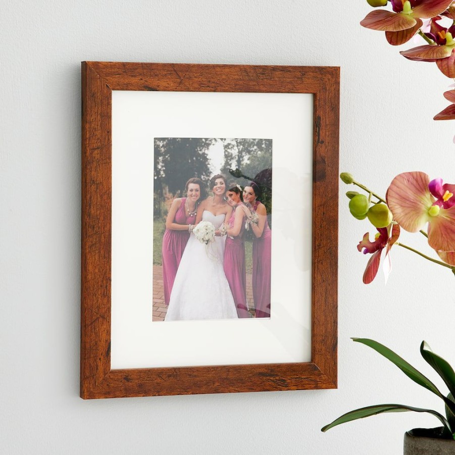 Frames * | Buy Frame With Mat, Belmont By Studio Decor By Studio Decor Honey