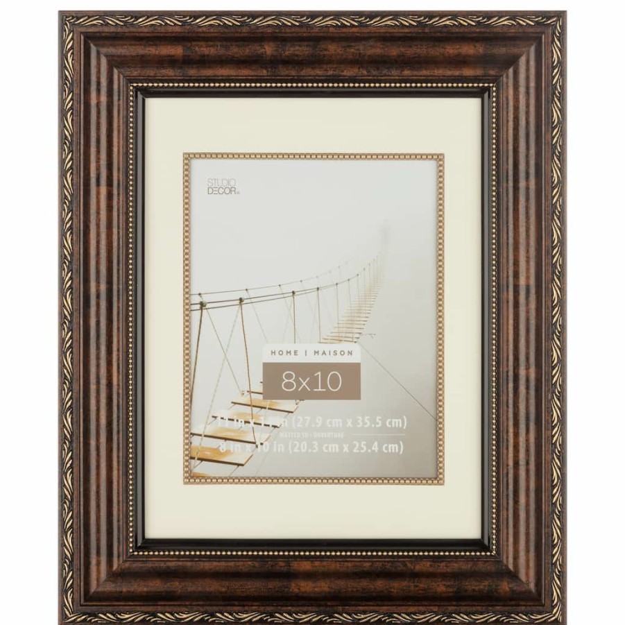 Frames * | Budget 6 Pack: Bronze Ornate 8 X 10 Frame With Mat, Home Collection By Studio Decor By Studio Decor