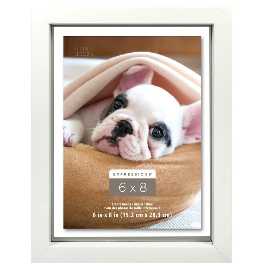 Frames * | Budget 12 Pack: White Float 6 X 8 Frame, Expressions By Studio Decor By Studio Decor