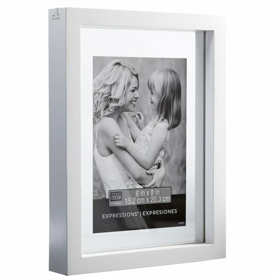 Frames * | Budget 12 Pack: White Float 6 X 8 Frame, Expressions By Studio Decor By Studio Decor