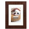 Frames * | New Espresso Rustic 3.5 X 5 Frame With Mat, Expressions By Studio Decor By Studio Decor