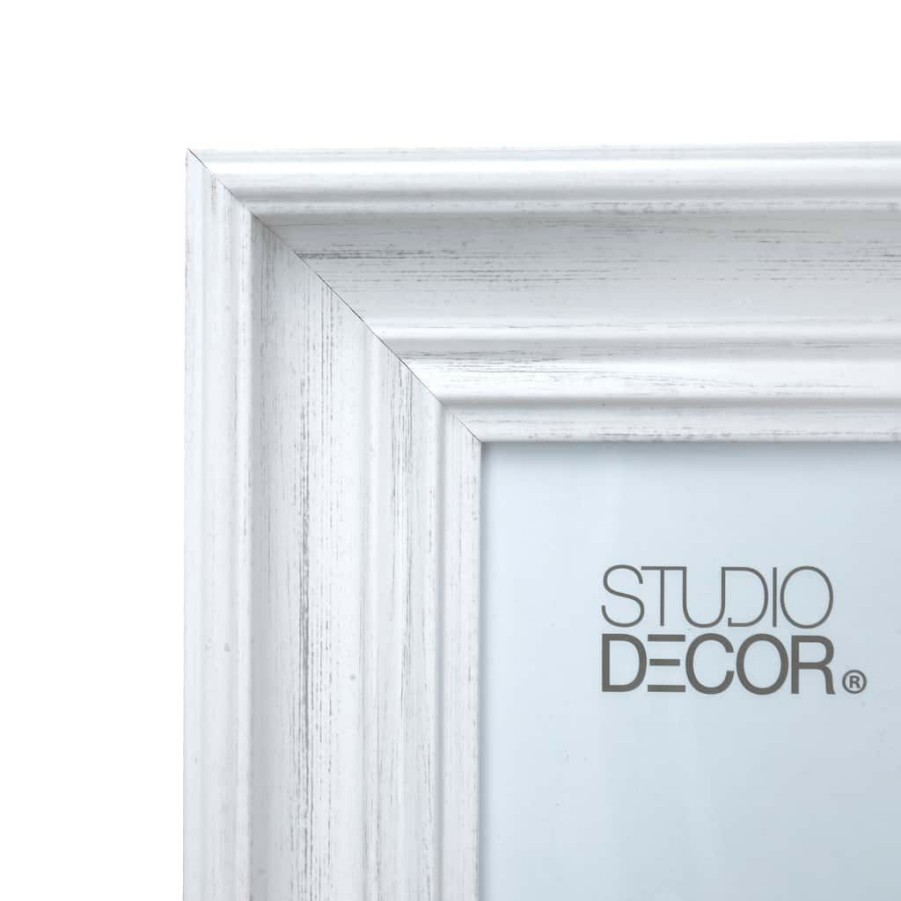 Frames * | Flash Sale Distressed Catalina Frame, Home By Studio Decor By Studio Decor White