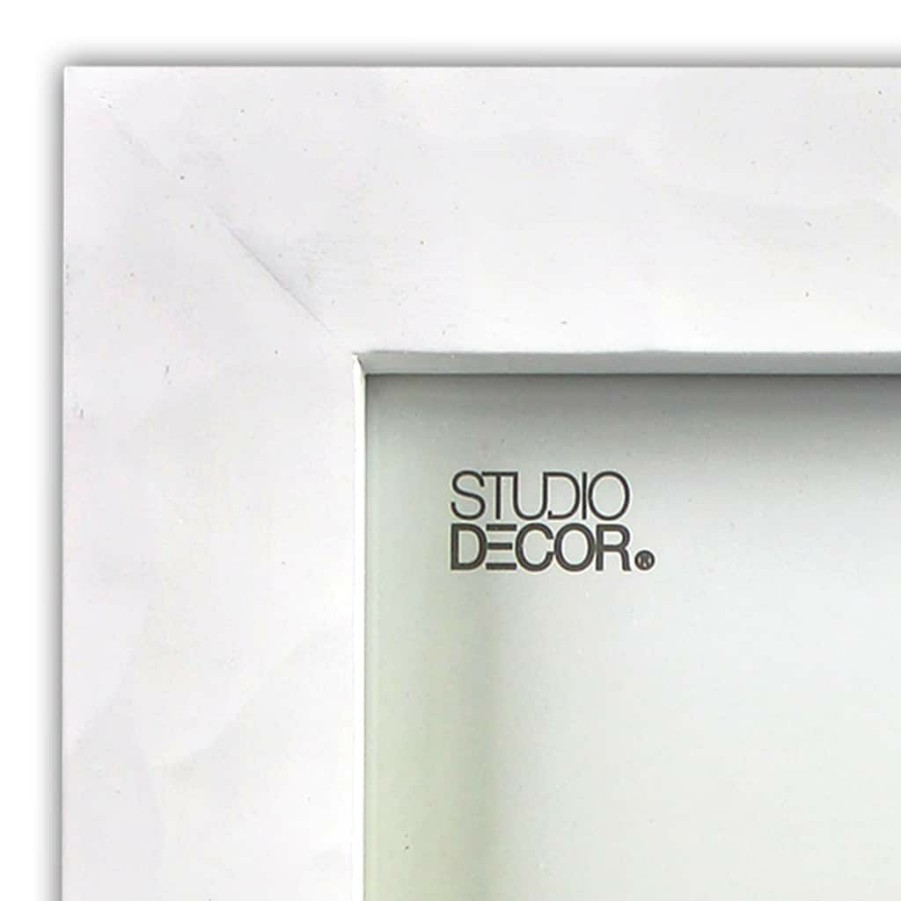 Frames * | Top 10 White Hammered 5 X 7 Frame, Expressions By Studio Decor By Studio Decor