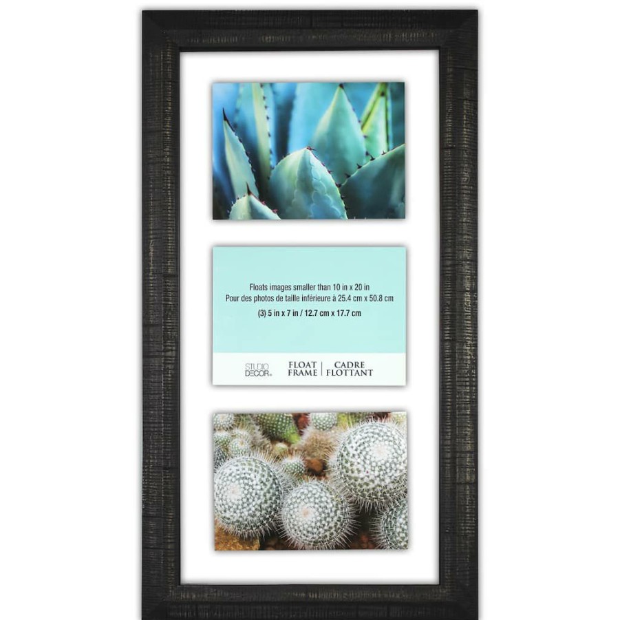 Frames * | Top 10 Black 10 X 20 Float Frame By Studio Decor By Studio Decor