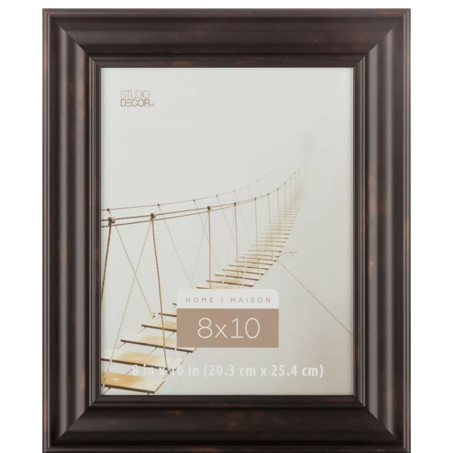 Frames * | Best Sale 8 Pack: Black & Brown 8 X 10 Rubbed Frame, Home Collection By Studio Decor By Studio Decor