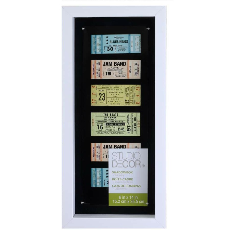 Frames * | Discount 12 Pack: White 6 X 14 Panel Shadow Box By Studio Decor By Studio Decor