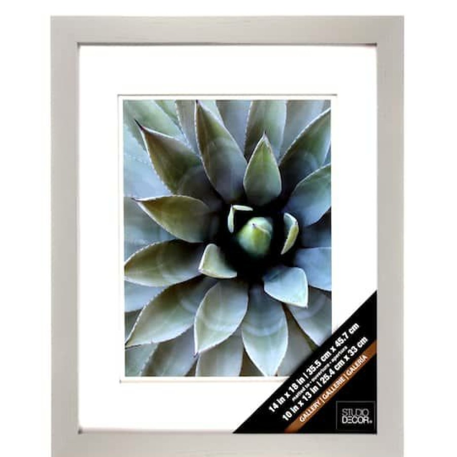 Frames * | Best Deal Grey Gallery Wall Frame With Double Mat By Studio Decor By Studio Decor Gray