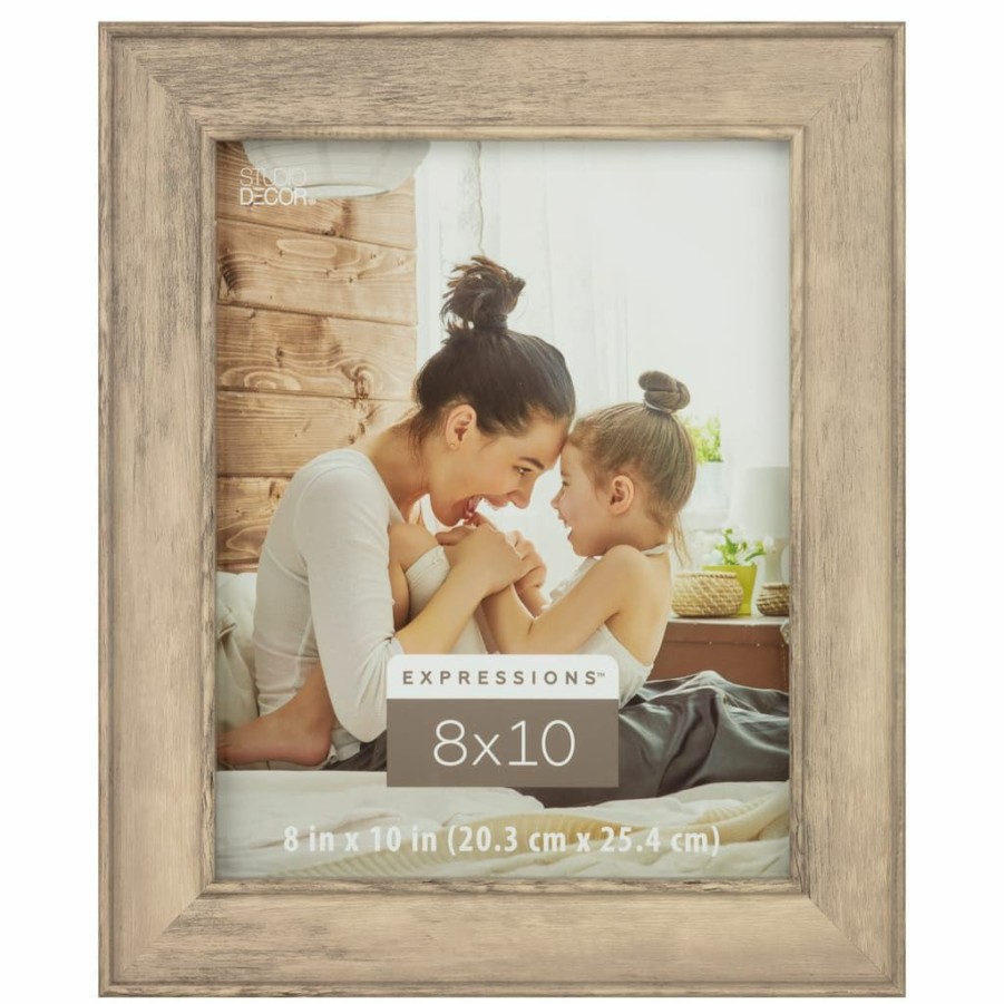 Frames * | Cheapest Sd Frm 8X10 Lt Grey Woodgrain By Studio Decor Light Gray