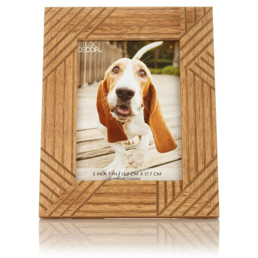 Frames * | Best Pirce Brown Mango Wood Picture Frame By Studio Decor By Studio Decor