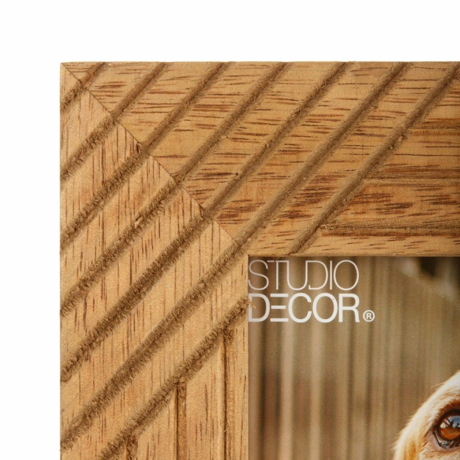 Frames * | Best Pirce Brown Mango Wood Picture Frame By Studio Decor By Studio Decor