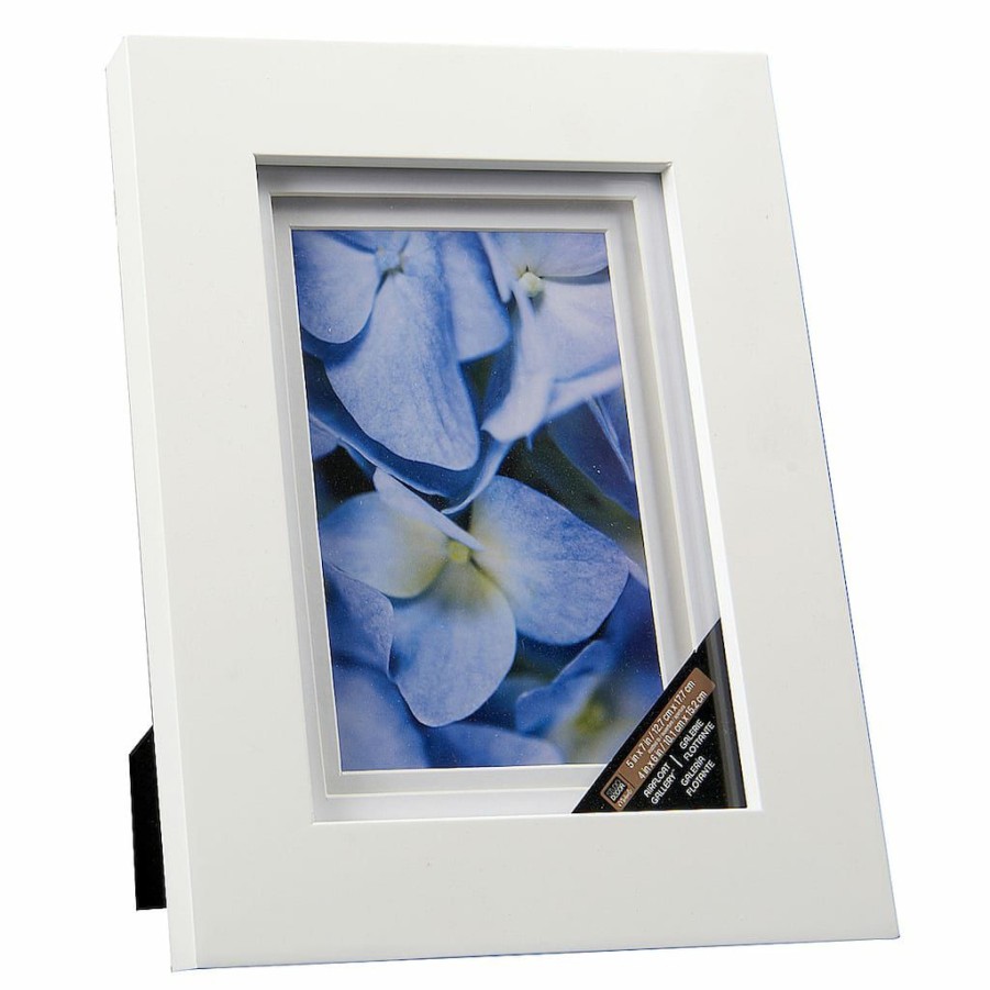 Frames * | Best Deal Gallery Frame With Double Mat By Studio Decor By Studio Decor White