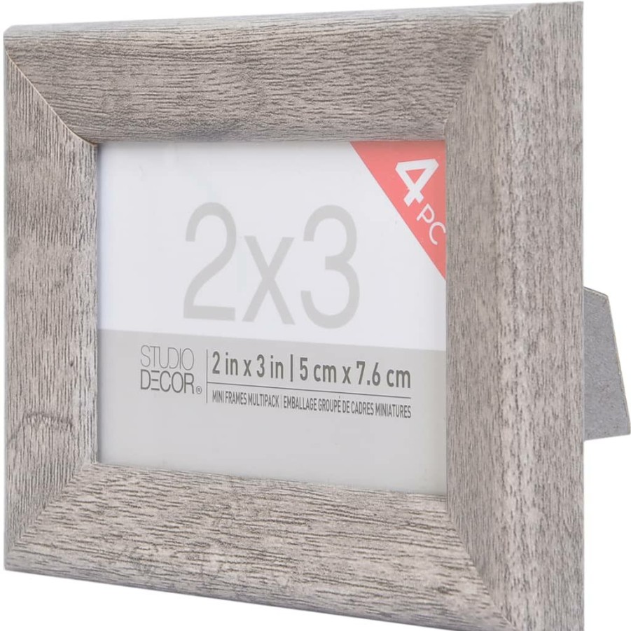 Frames * | Brand New 12 Packs: 4 Ct. (48 Total) Gray 2 X 3 Frame By Studio Decor By Studio Decor