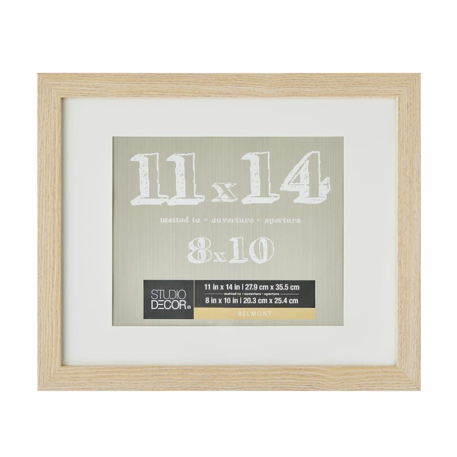 Frames * | Cheapest Belmont Frame With Mat By Studio Decor By Studio Decor Blonde