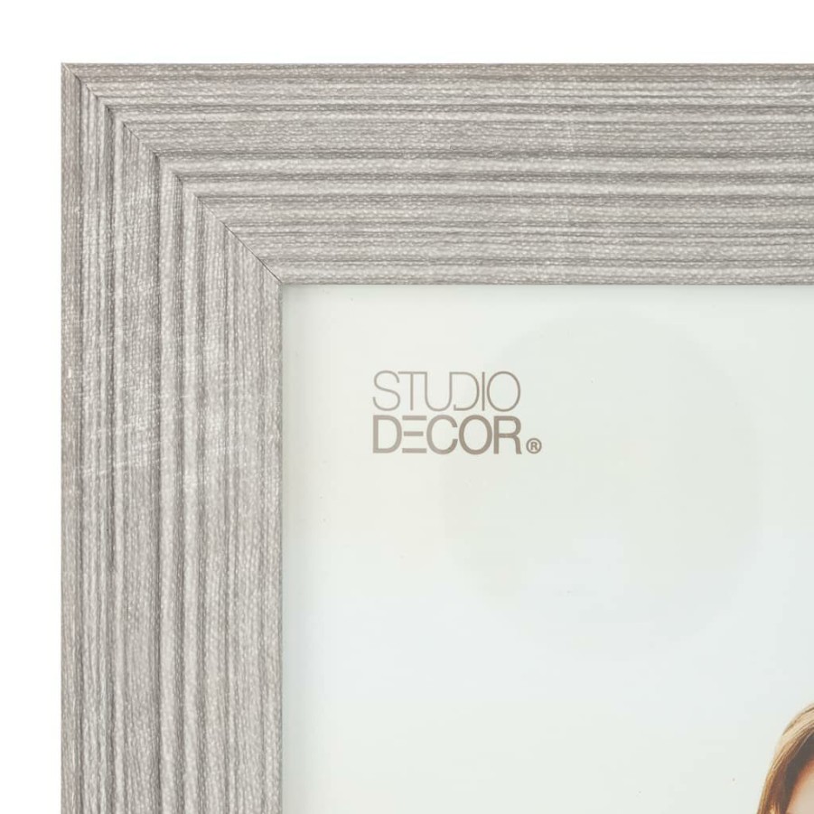 Frames * | Best Deal Ribbed Frame, Home By Studio Decor By Studio Decor Grey