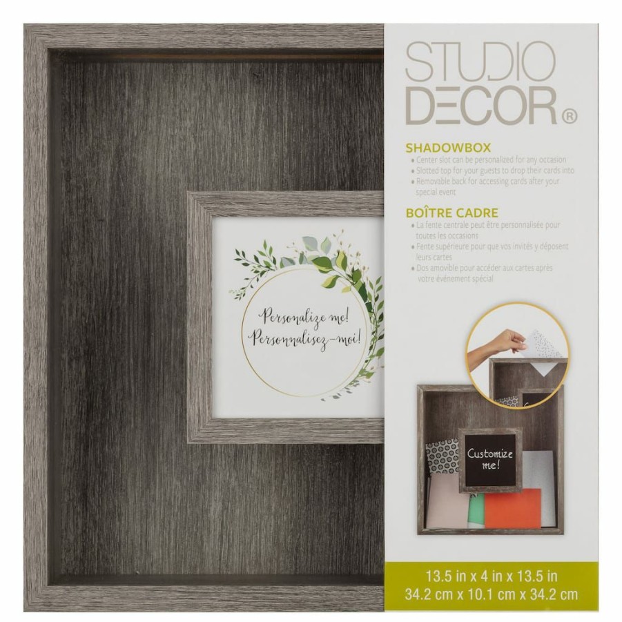 Frames * | Best Deal 10 Pack: Gray Card Display Shadow Box By Studio Decor By Studio Decor